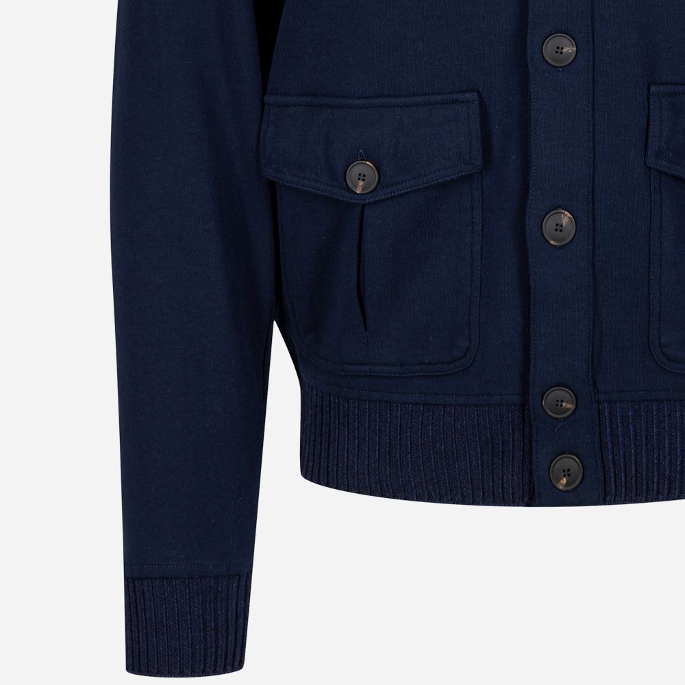Bomber Jacket Cotton - Navy