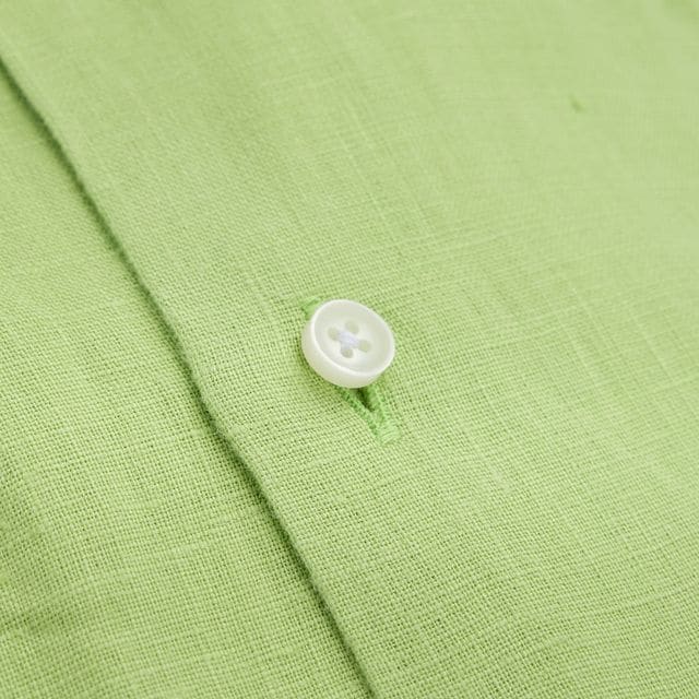 Slim Linen Shirt - Lime