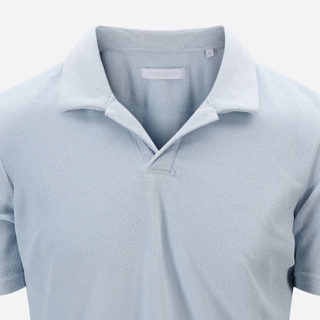 Riviera Terry Polo Short Sleeve - Ligth Blue