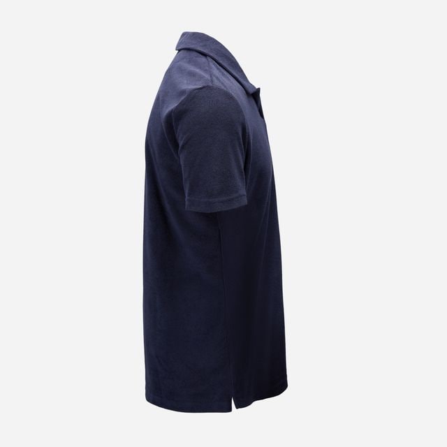 Riviera Terry Polo Short Sleeve - Navy Blue