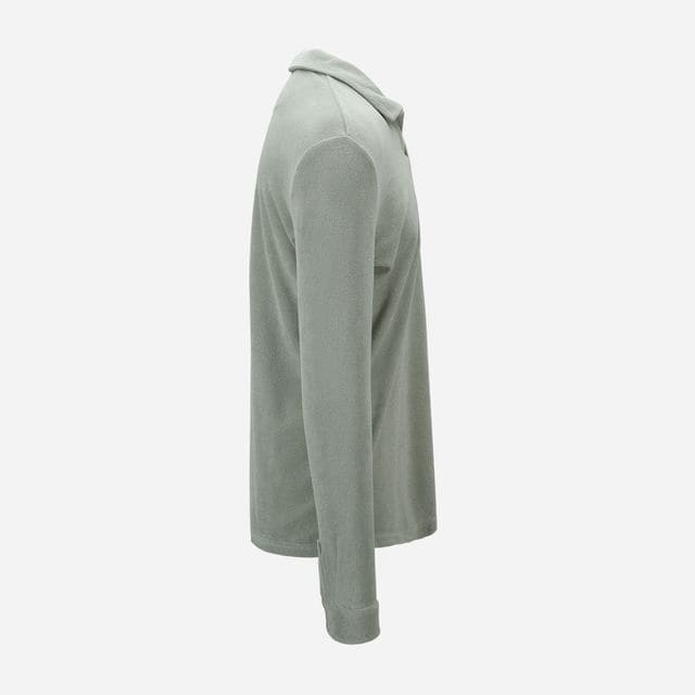 Riviera Terry Polo Long Sleeve - Mint Green