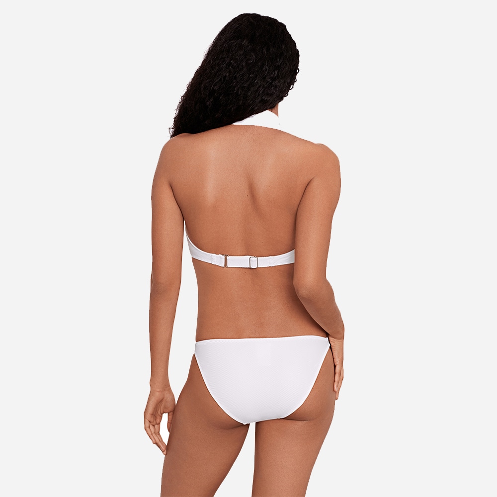 Polo Mesh Devine Side Tab Hipster - White
