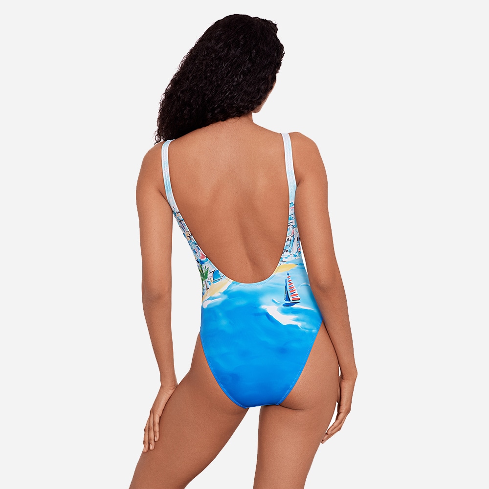 Riviera Scenic Scoop Tank Swimsuit - Multi