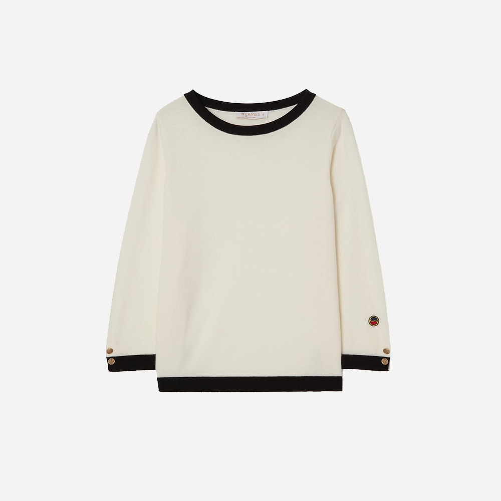 Helen Top - Ecru/Black