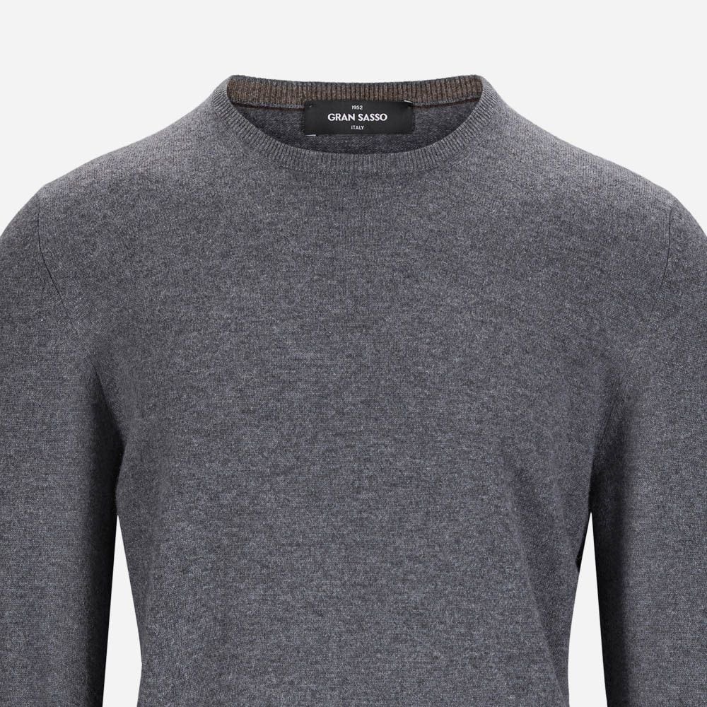 Crew Neck Cashmere - Grey