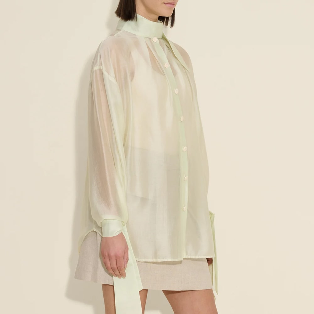 Lotus Transparent Shirt - Lt Green