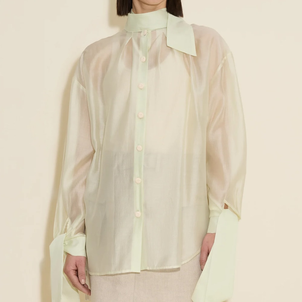 Lotus Transparent Shirt - Lt Green