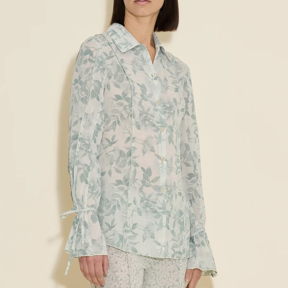 Valery Print Shirt - Green Mix