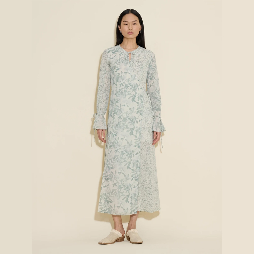 Valery Print Dress - Green Mix