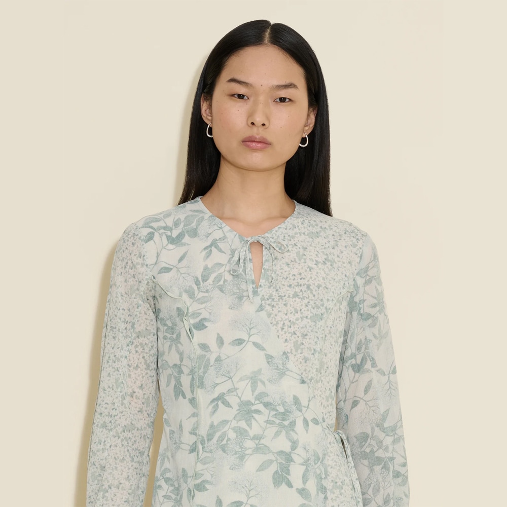 Valery Print Dress - Green Mix