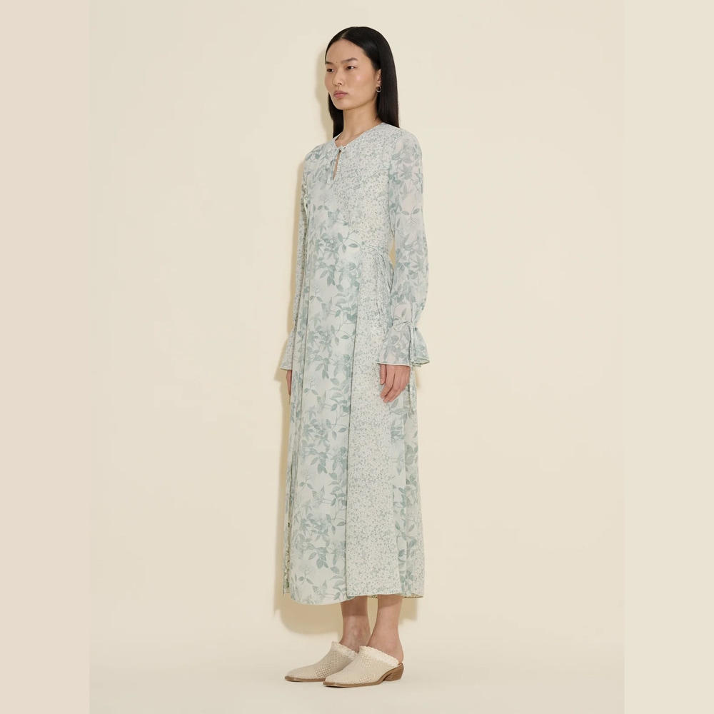 Valery Print Dress - Green Mix