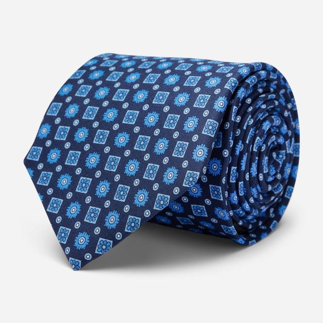 Silk Tie - Blue Fabric