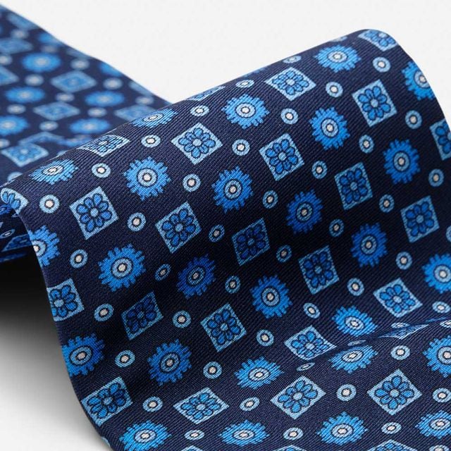 Silk Tie - Blue Fabric