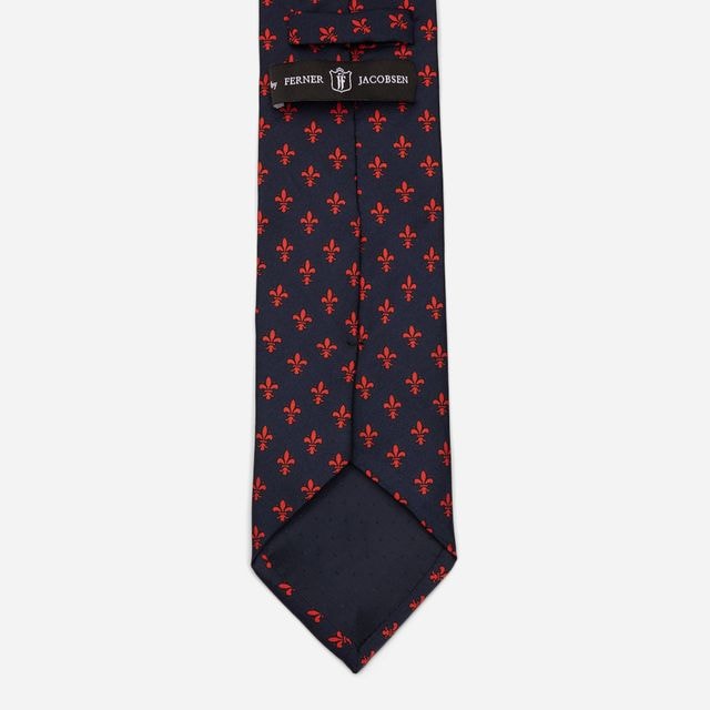 Silk Tie - Blue-Red Giglio