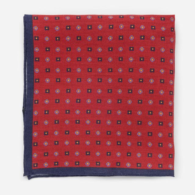Hankys Linen - Red Fabric