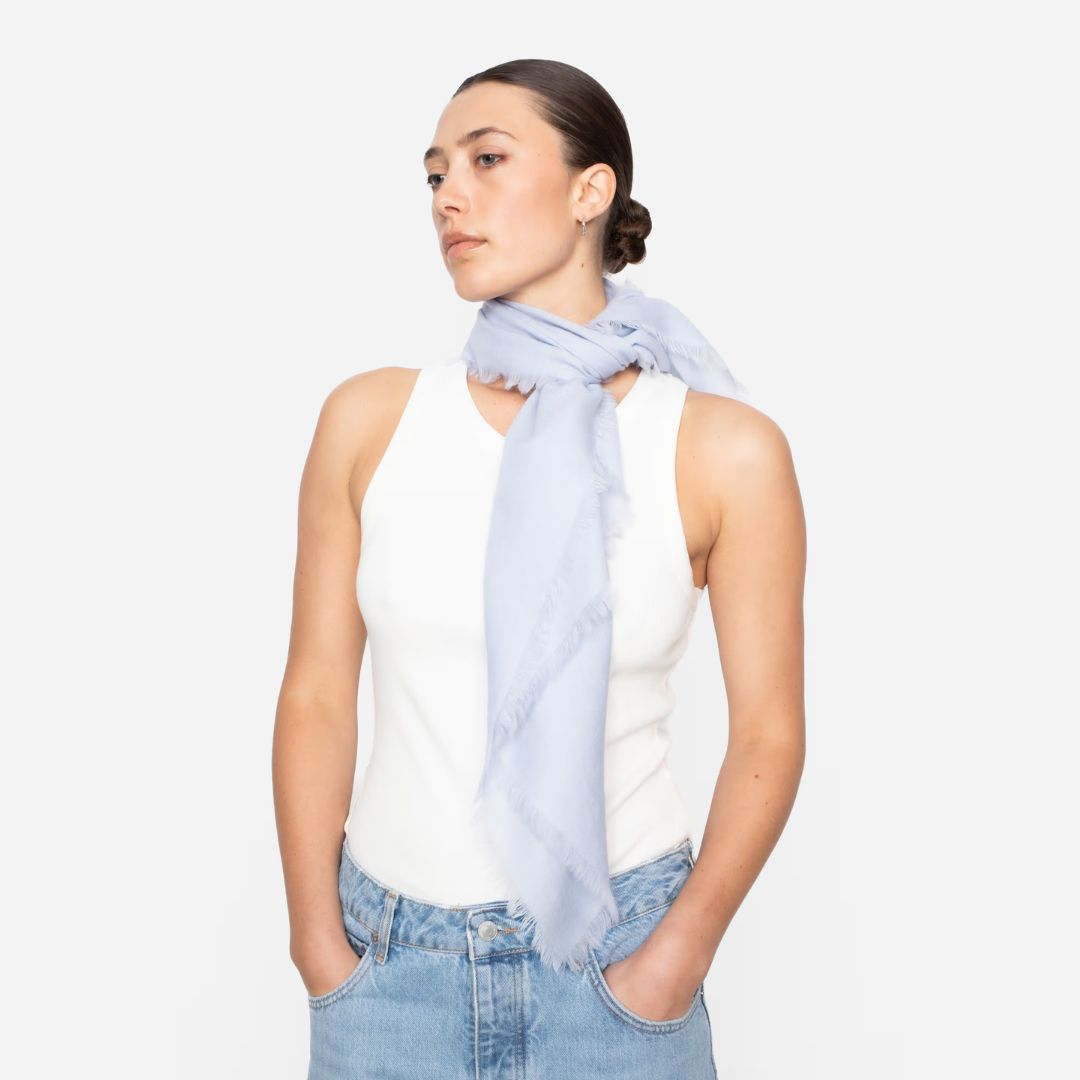 Agra Scarf - Light Blue