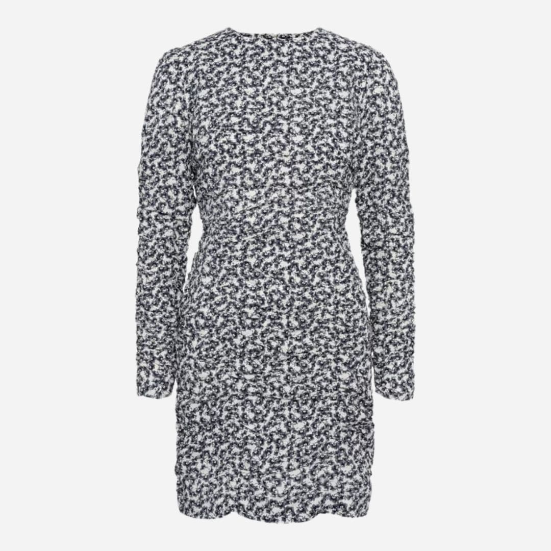 Alessia Dress - Navy Rosehip Print