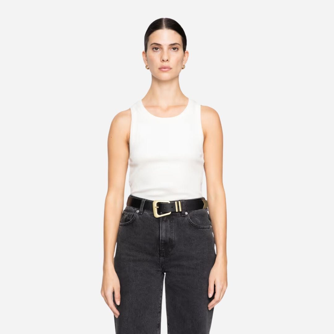 Bennett Belt -  Sort Gold