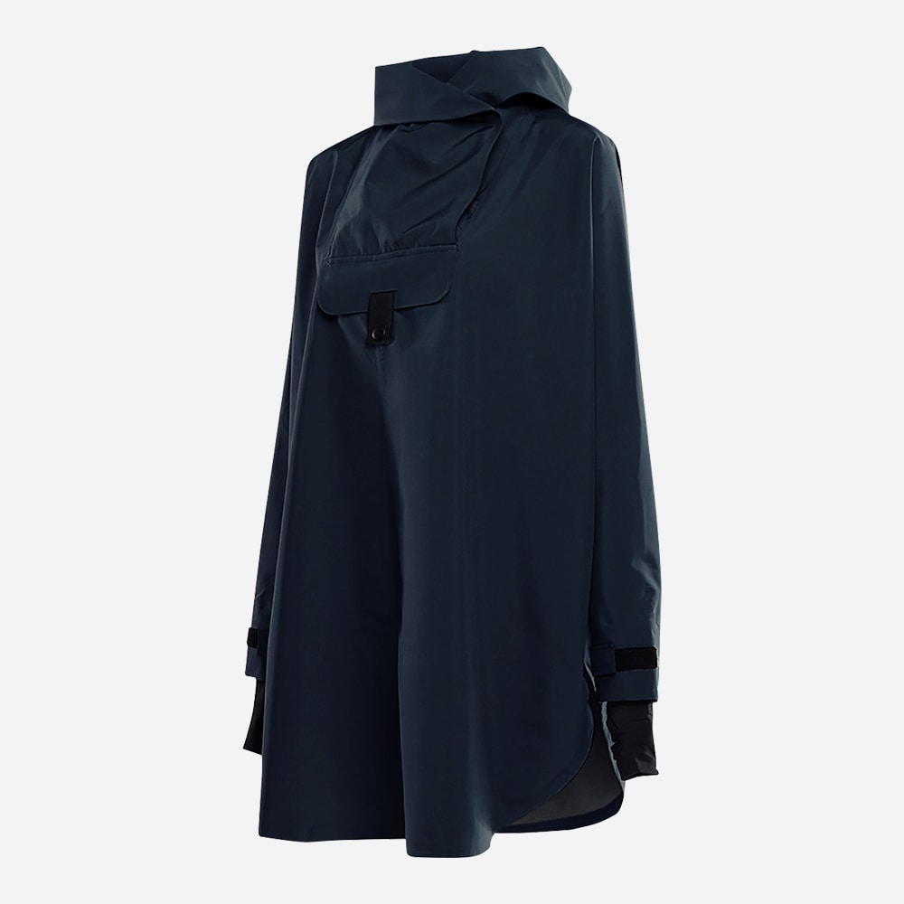 Bergen Poncho - Dark Navy