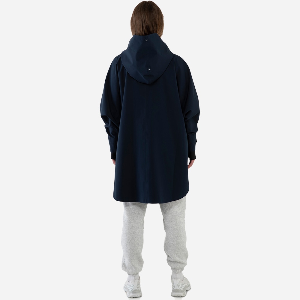 Bergen Poncho - Dark Navy
