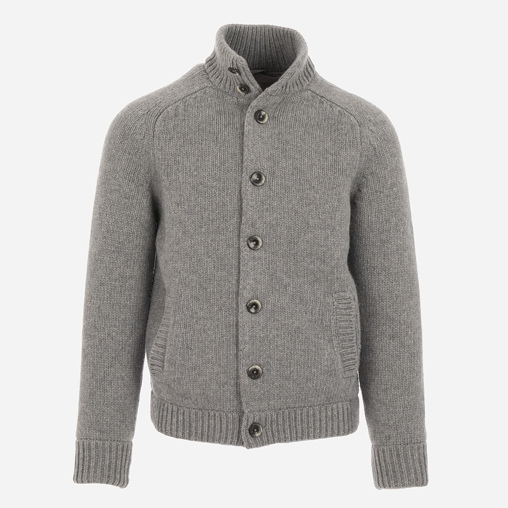 Cardigan Bomber - Grigio Perla