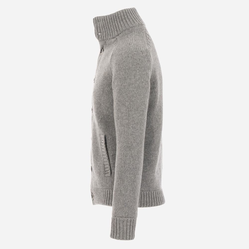 Cardigan Bomber - Grigio Perla