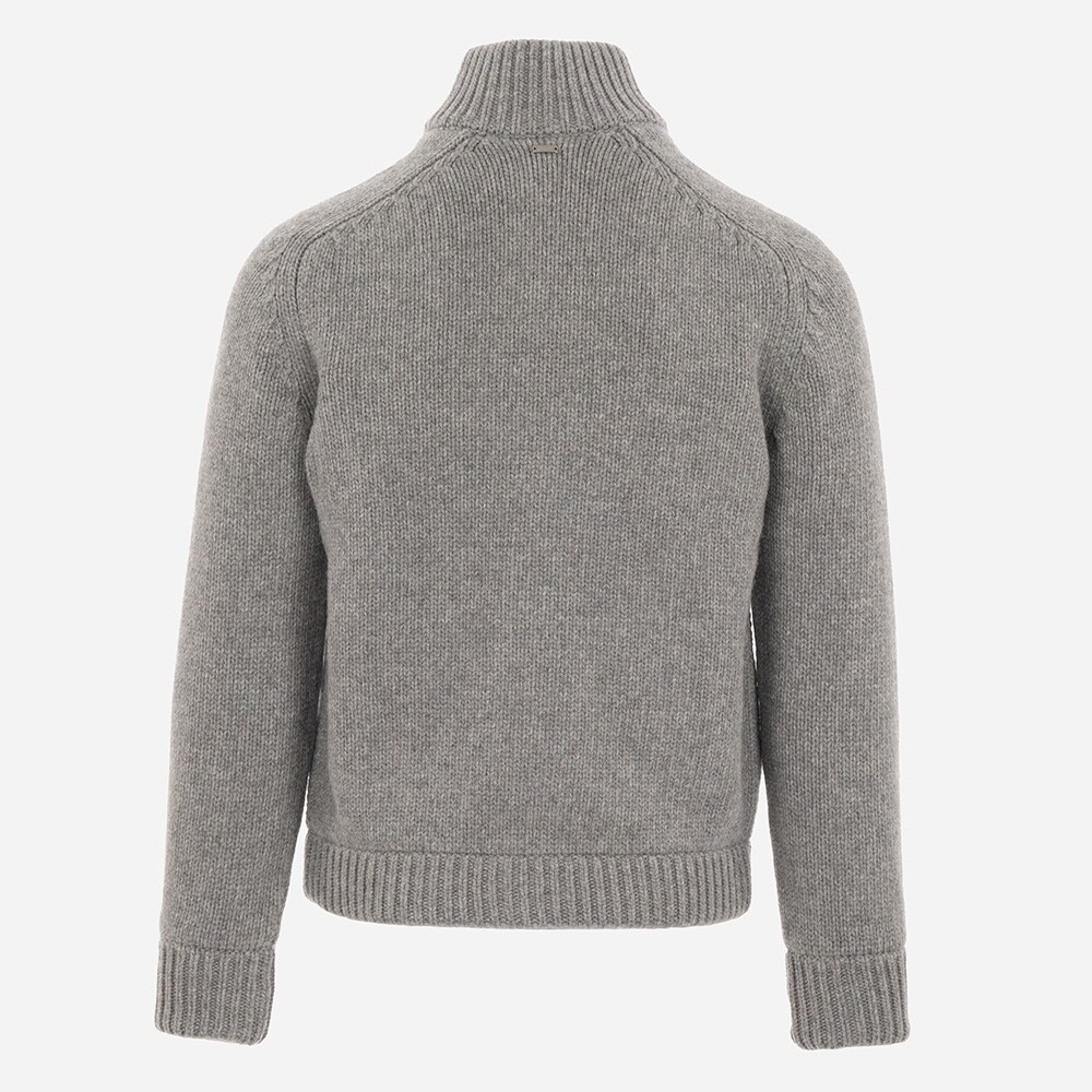 Cardigan Bomber - Grigio Perla