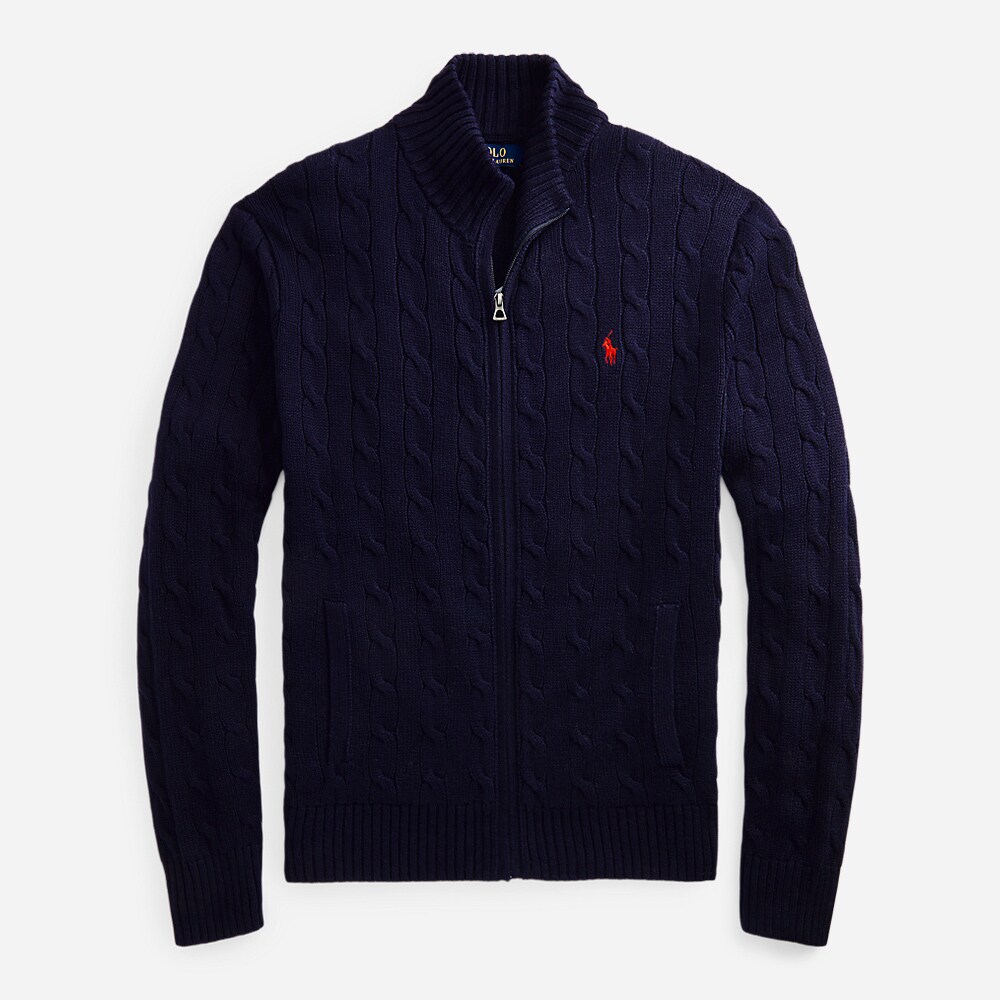 Lscablefzpp-Long Sleeve-Full Zip Hunter Navy