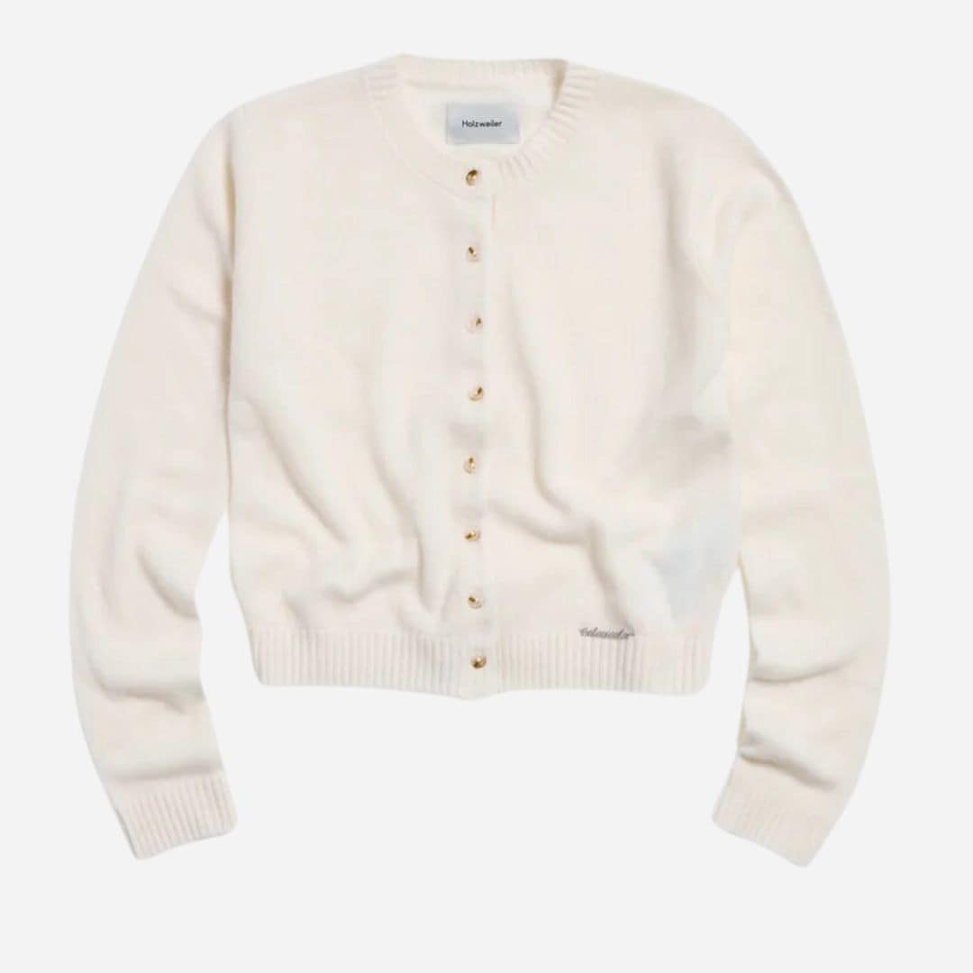 Cashmere Cardigan - Ecru