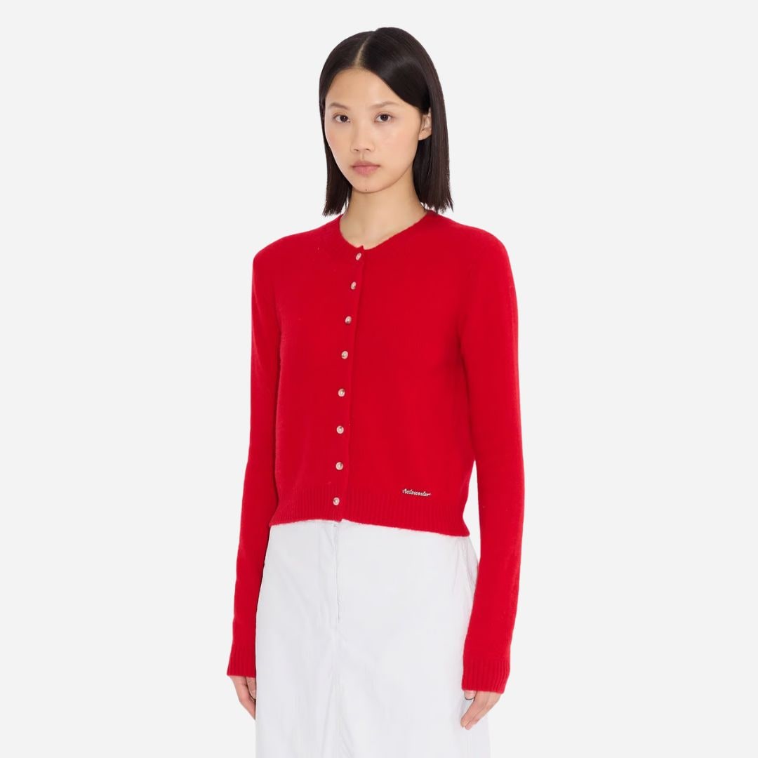 Cashmere Cardigan - Red