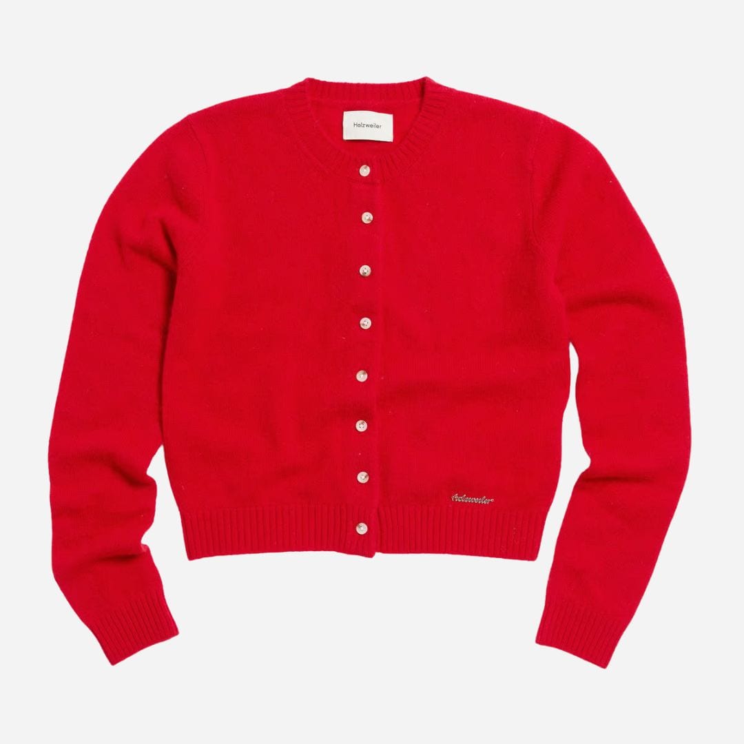 Cashmere Cardigan - Red