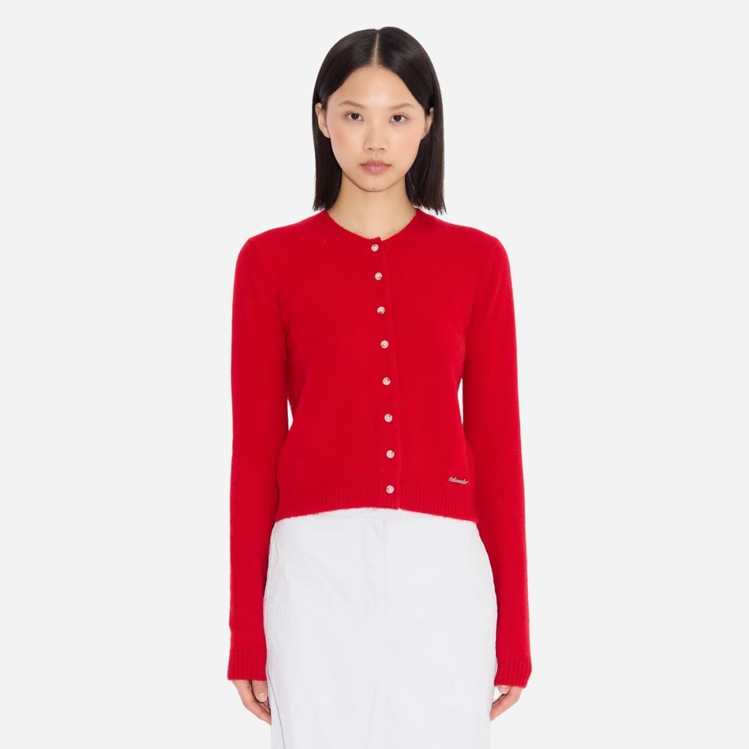 Cashmere Cardigan - Red