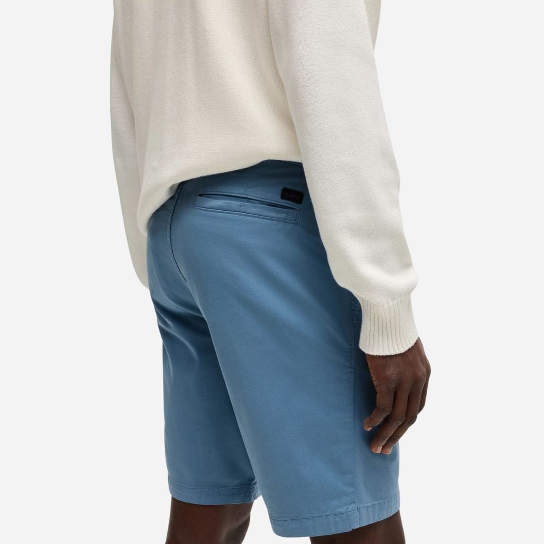 Chino Slim Shorts -  Open Blue