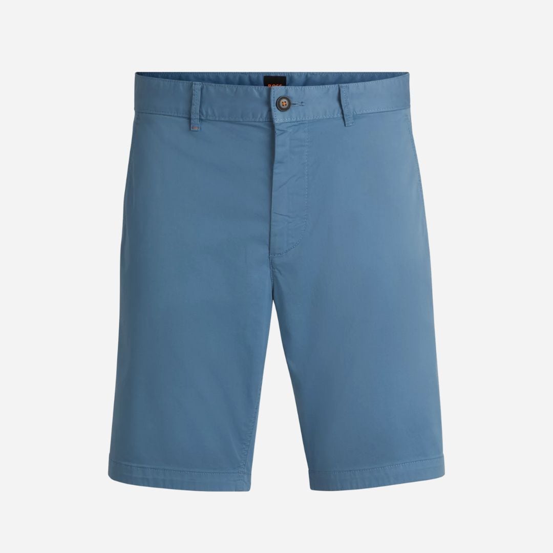 Chino Slim Shorts -  Open Blue