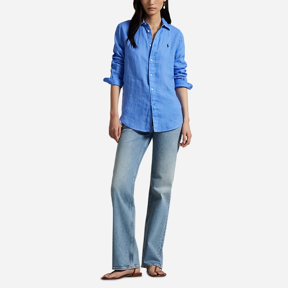 Classic Fit Linen Shirt - Harbor Island Blue