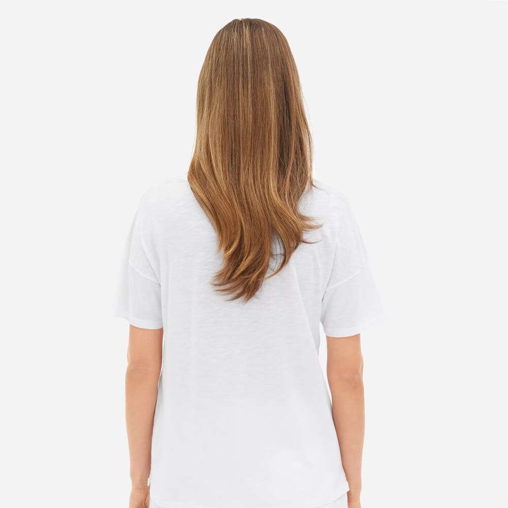 Co Slub Shirt V-Neck - White