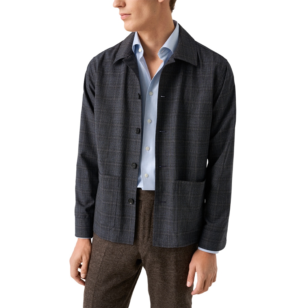 Cotton-Tencel Shirt Contemporary - Melange Solid