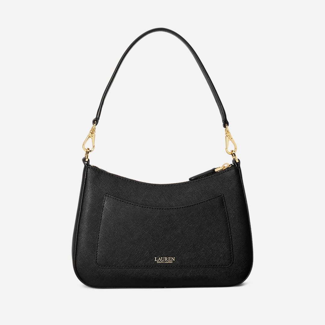  Crosshatch Leather Medium Danni Bag -  Black