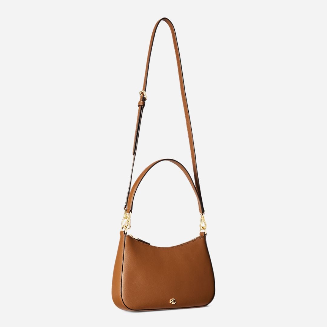  Crosshatch Leather Medium Danni Bag -  Lauren Tan