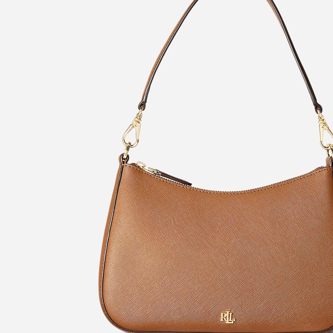  Crosshatch Leather Medium Danni Bag -  Lauren Tan
