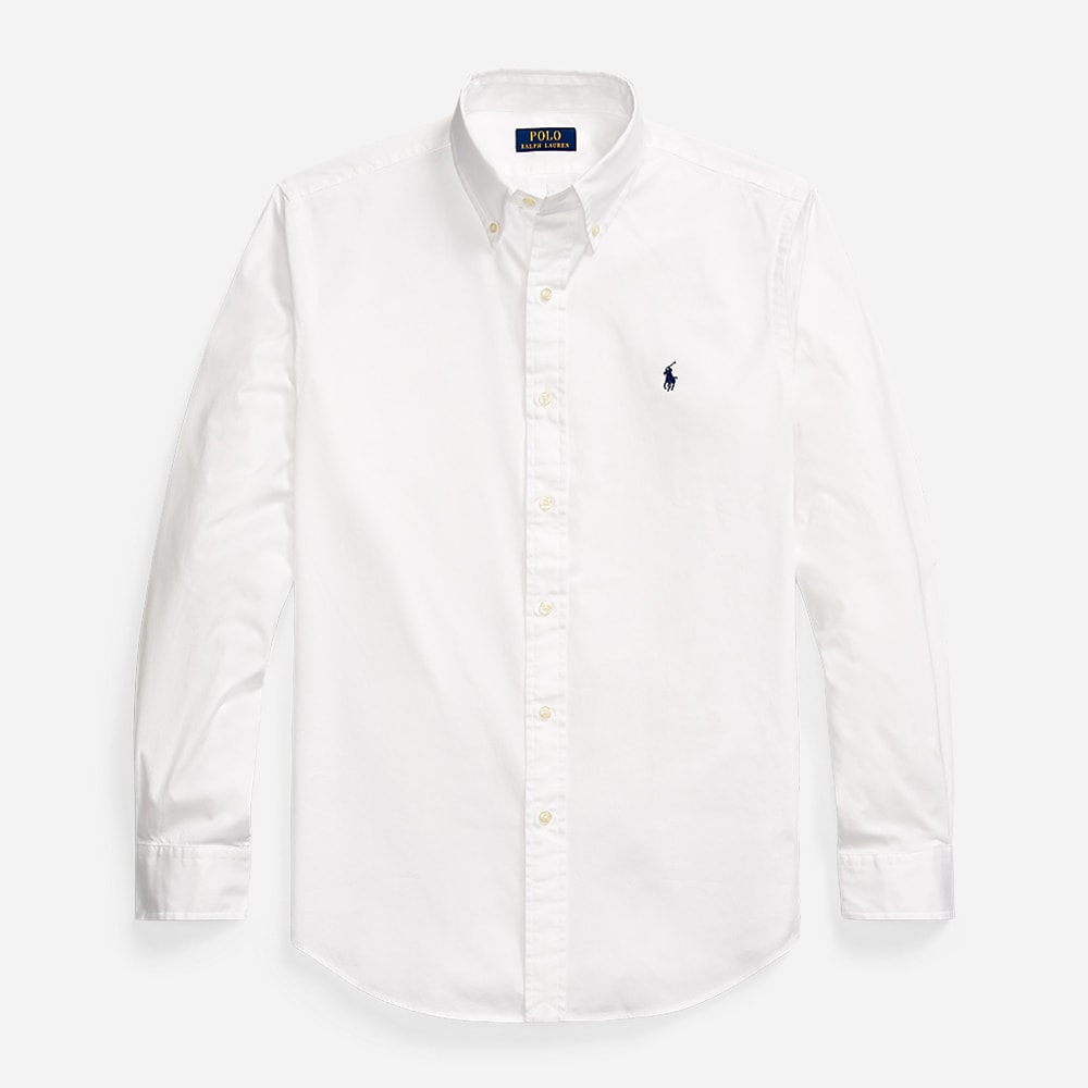 Custom Fit Twill Shirt - White