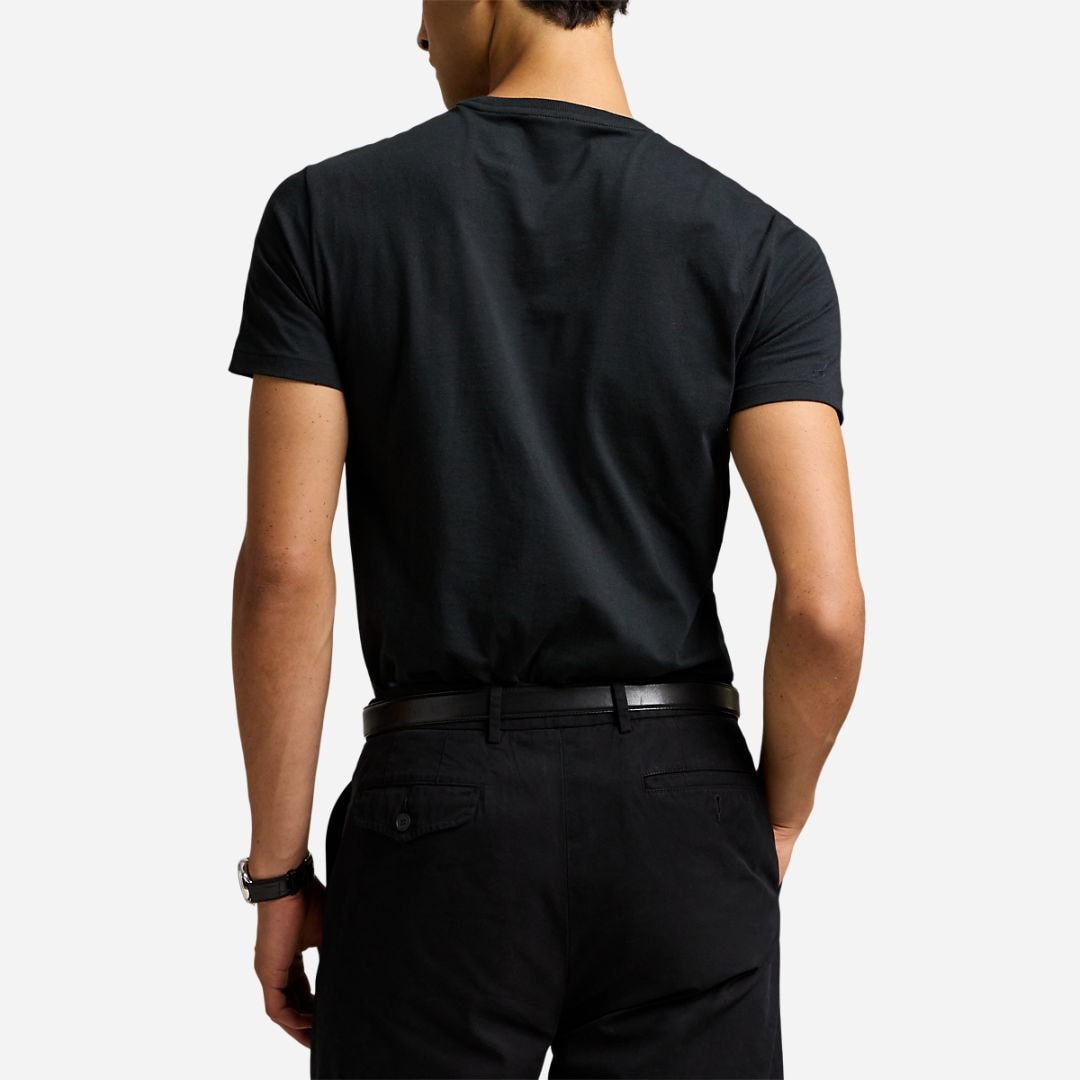 Custom Slim Fit Cotton T-Shirt - Black