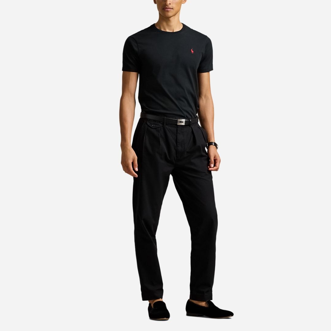 Custom Slim Fit Cotton T-Shirt - Black