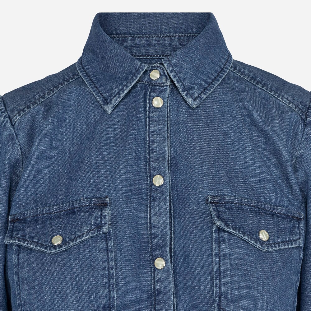 Percey Denim Blouse 515 Vintage Blue