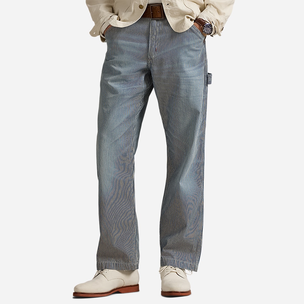 Dungaree Fit Indigo Hickory-Stripe Pant - Airstart