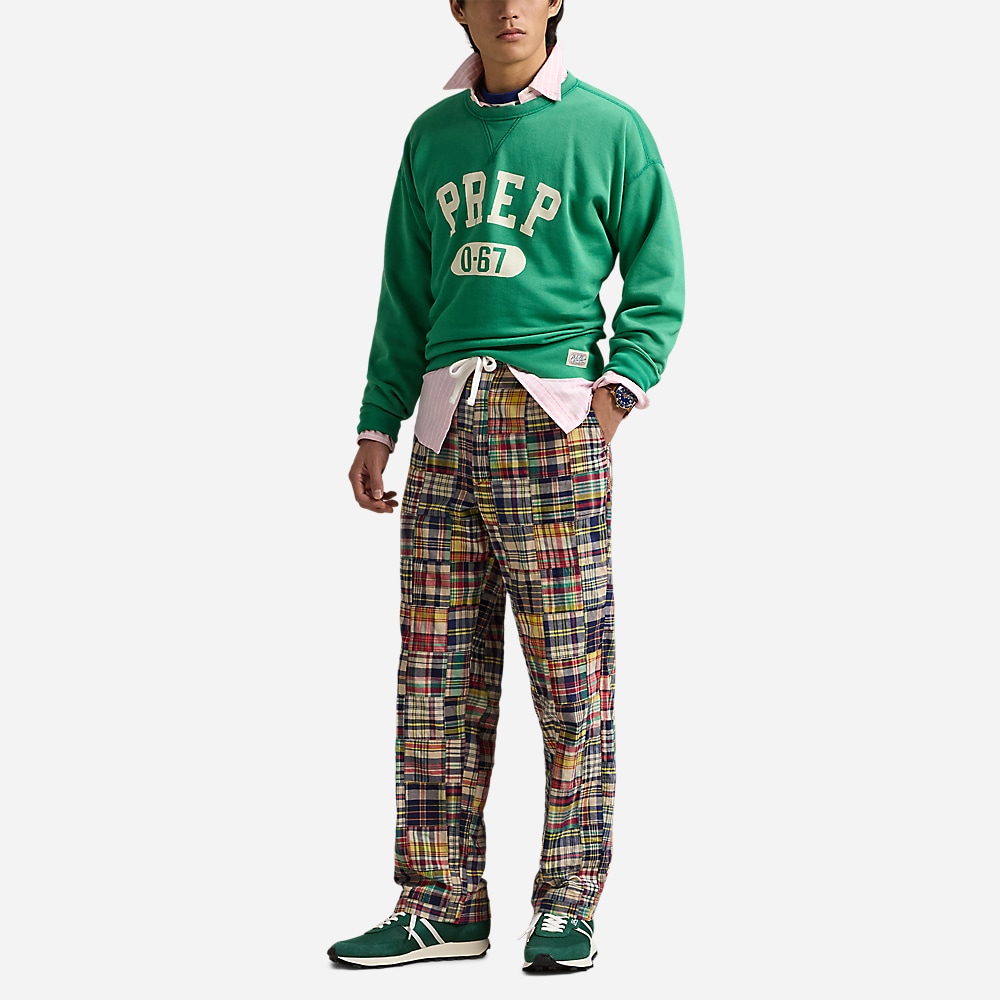 Classic Fit Patchwork Madras Pant - Madras Patchwork
