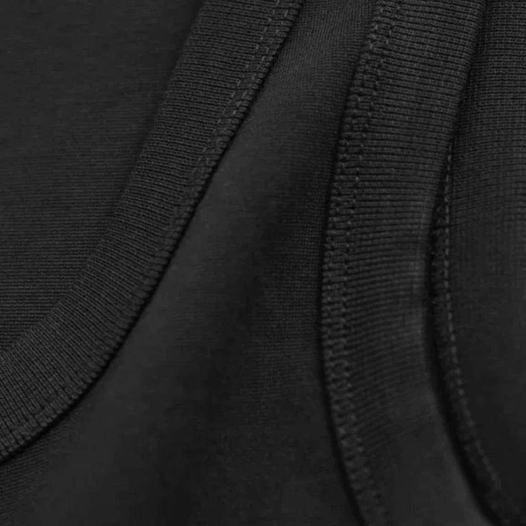 Ermeløs Midikjole I Jersey -  Black