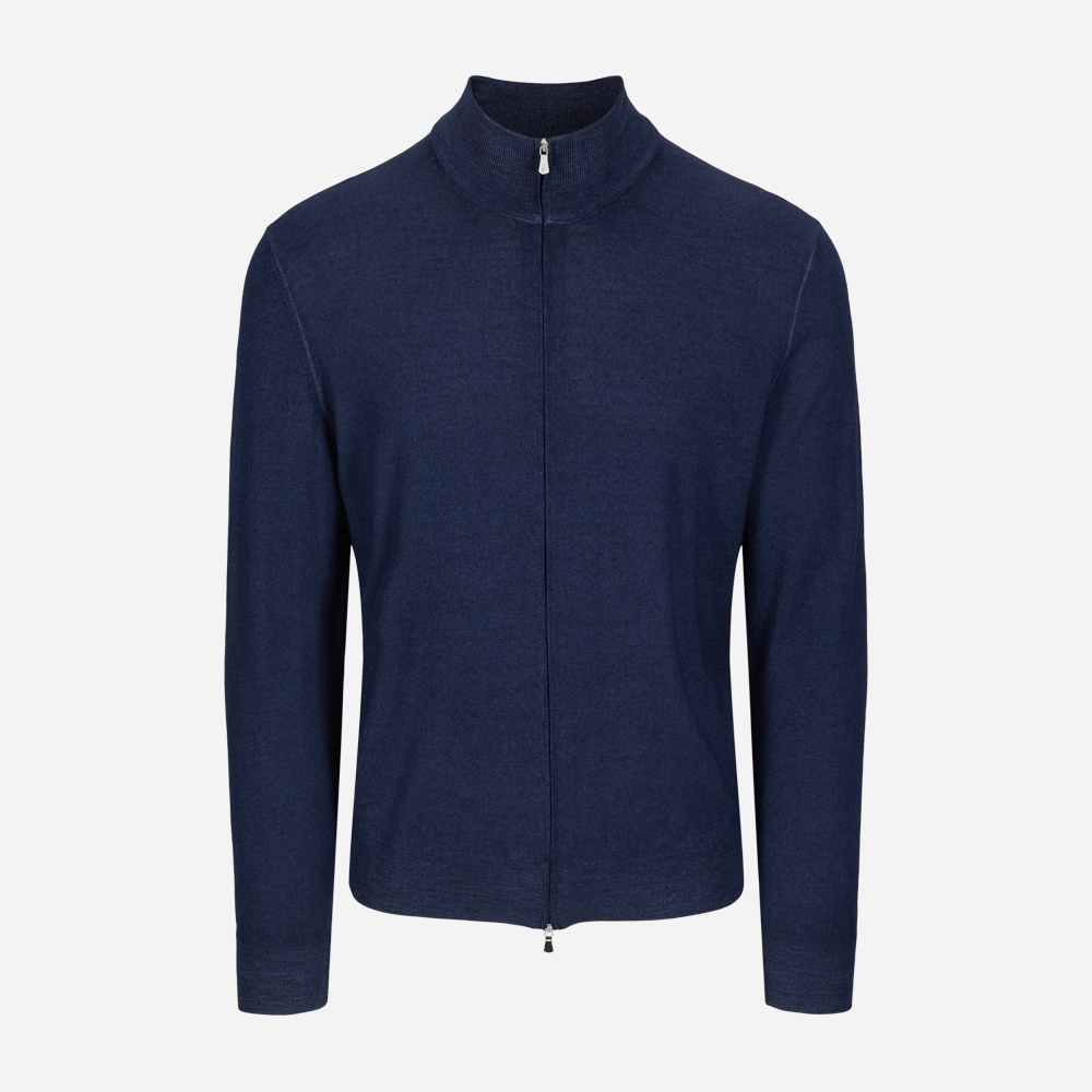 Full Zip Vintage Merino - 905 Navy