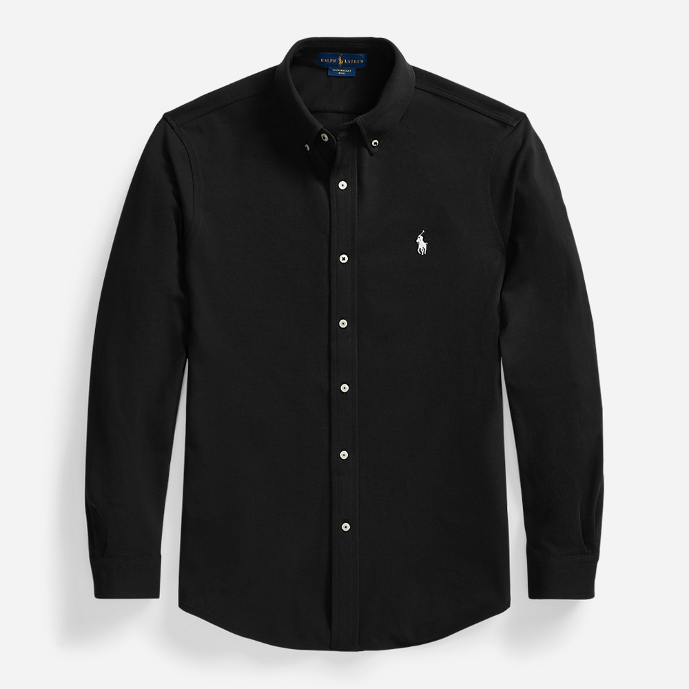 Featherweight Mesh Shirt - Polo Black
