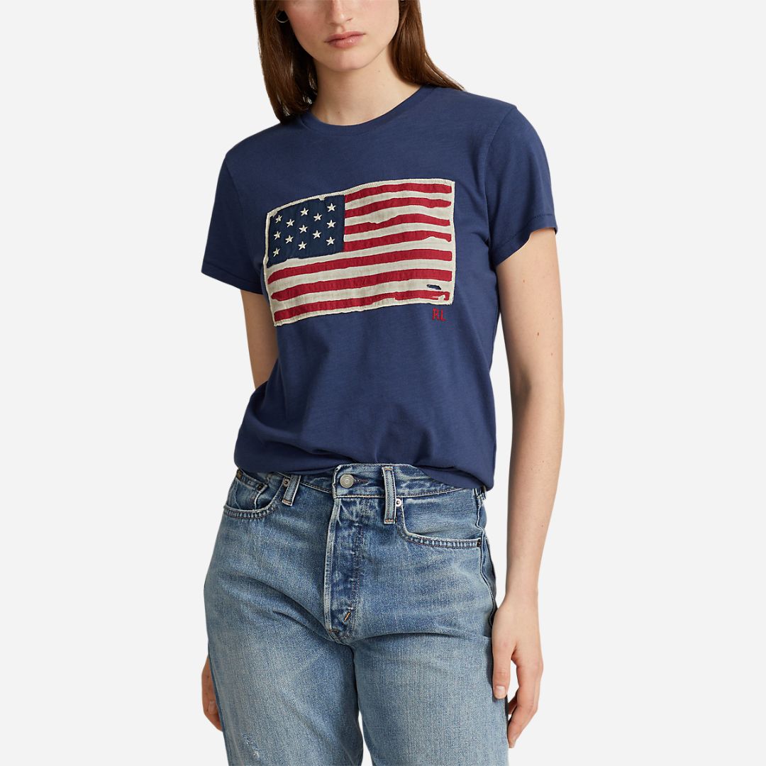 Flag Jersey Graphic T-Shirt -  Classic Royal